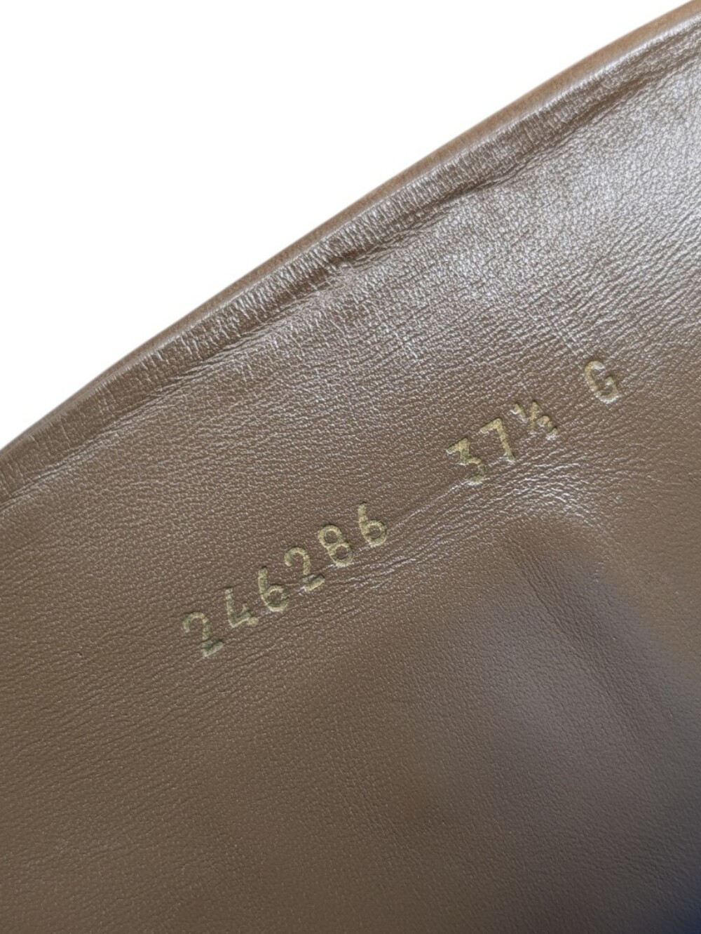 Gucci Monogram Beige Brown Canvas Suede Knee High Flat Riding Boots Size EU 37.5 - Picture 13 of 14
